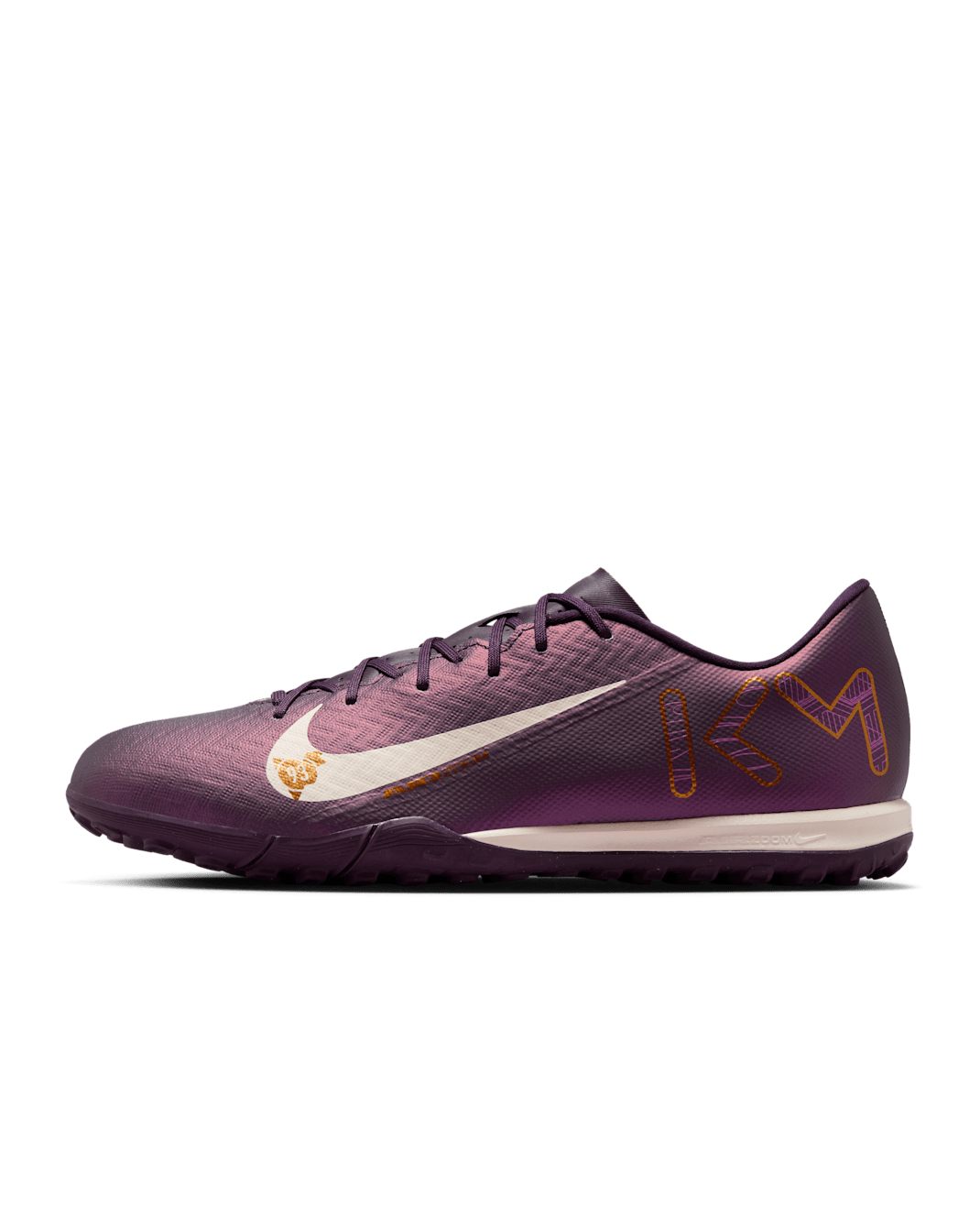 Nike Mercurial Vapor 16 Academy "Kylian Mbappé" TF Low-Top Soccer Shoes - Grand Purple/Pale Ivory