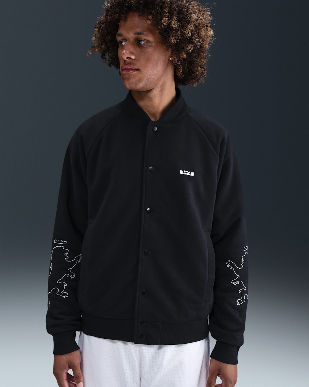 LeBron Standard Issue Men's Therma-FIT Filled Jacket - Black/Sail/Black