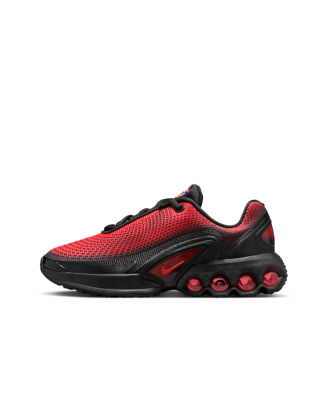 Nike Air Max Dn Older Kids' Shoes - Black/University Red/Total Orange/Bright Crimson
