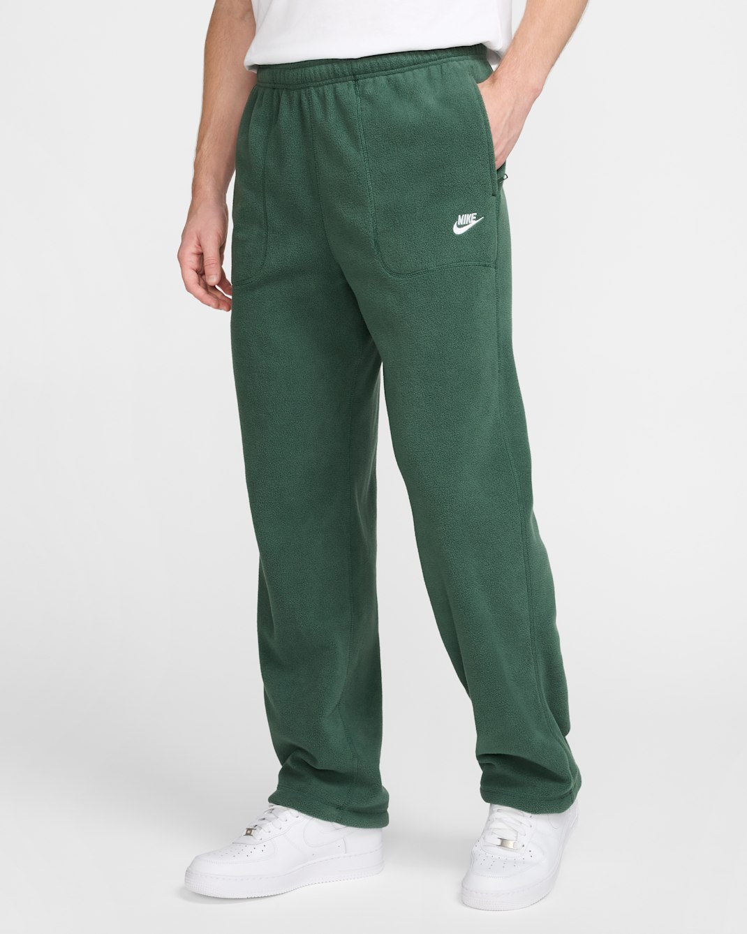Nike Sportswear Club Men's Winterized Trousers - Fir/White