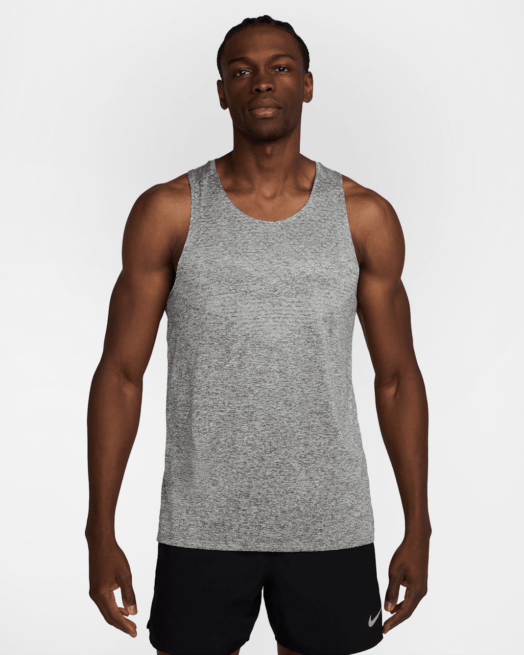 Nike Stride Men's Dri-FIT ADV Running Tank Top - Smoke Grey/Heather