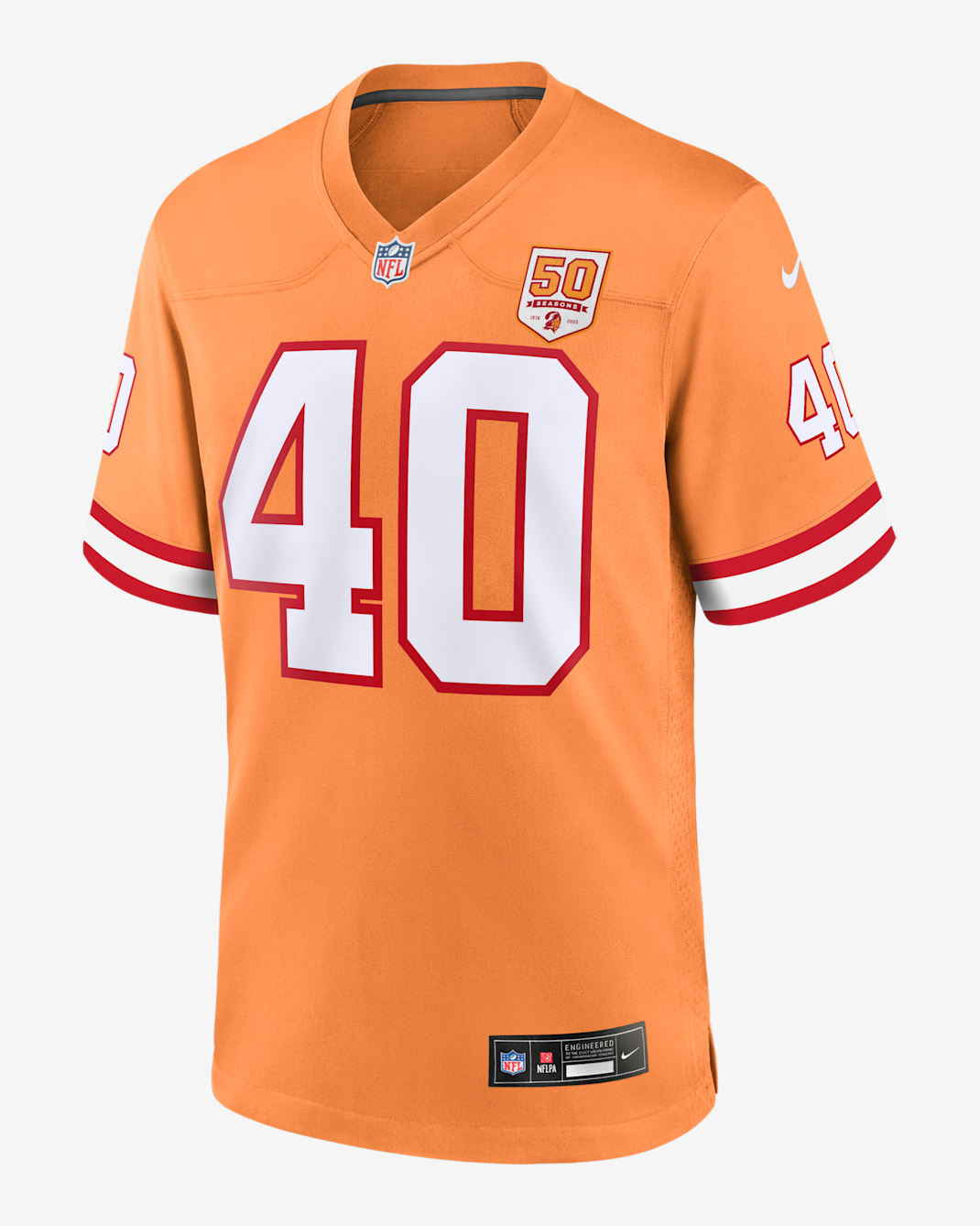 Mike Alstott Tampa Bay Buccaneers 50th Anniversary Men's Nike NFL Game Jersey - Orange