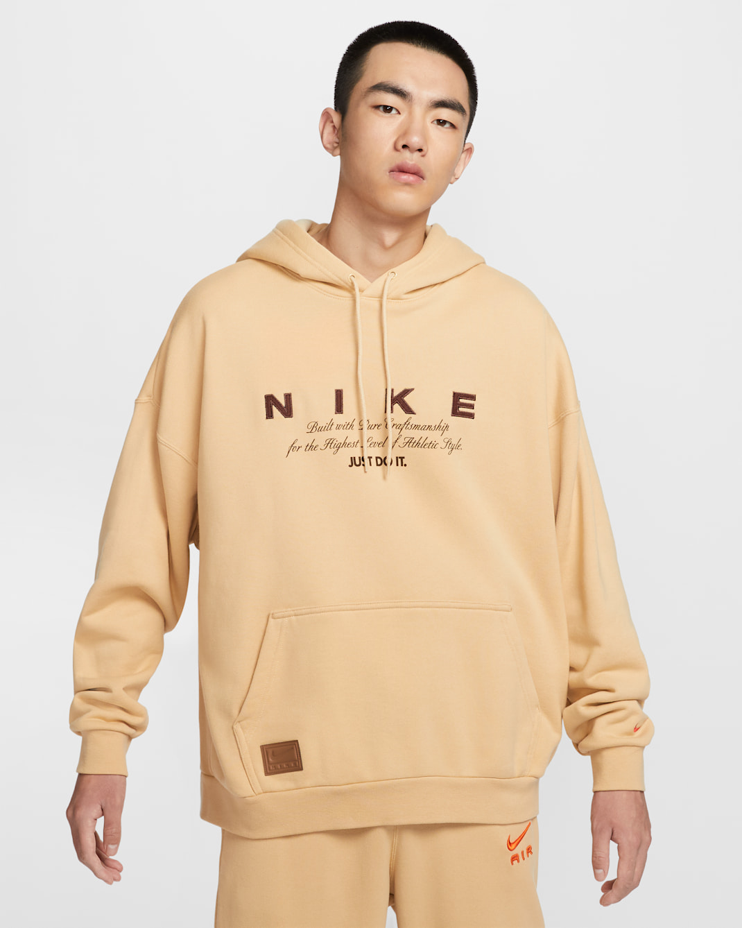Nike Club Men's Oversized Pullover Hoodie - Sesame
