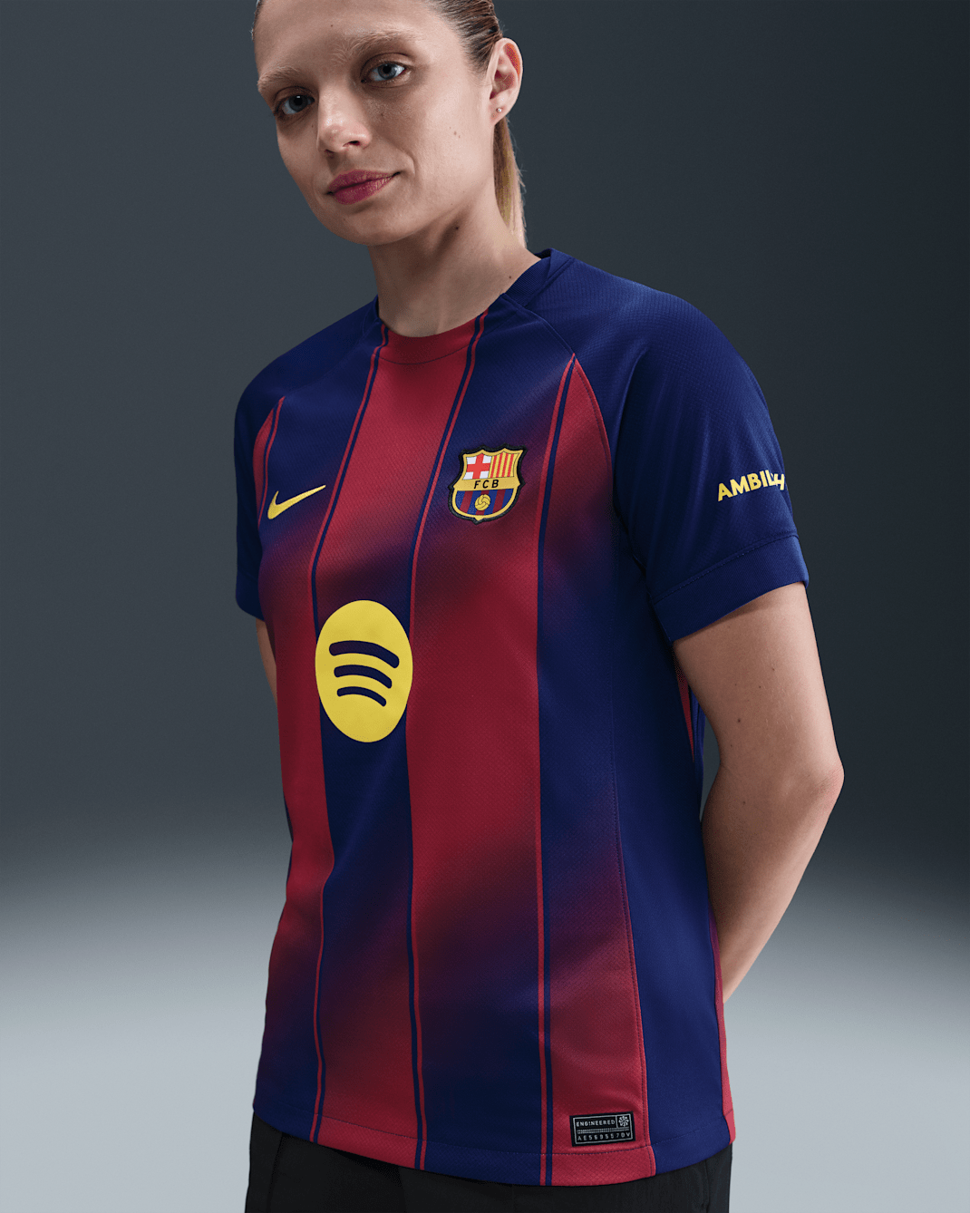 FC Barcelona 2025/26 Stadium Home Nike Replika-Fußballtrikot mit Dri-FIT-Technologie (Damen) - Deep Royal Blue/Deep Royal Blue/Noble Red/Midwest Gold