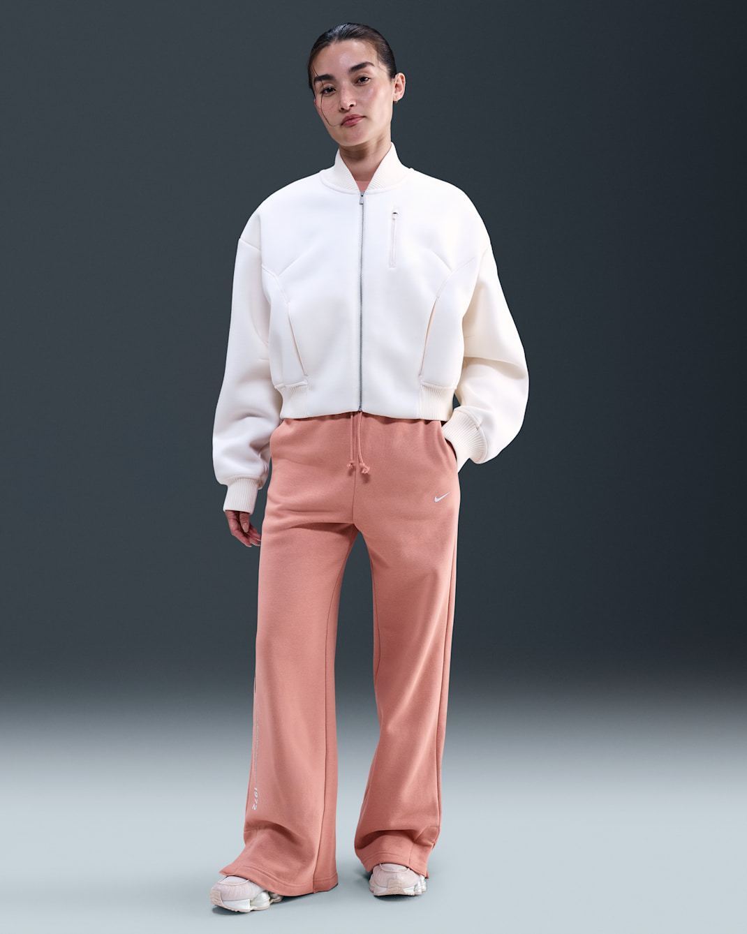 Nike Sportswear 女款寬褲 - Rose Gold/Sail