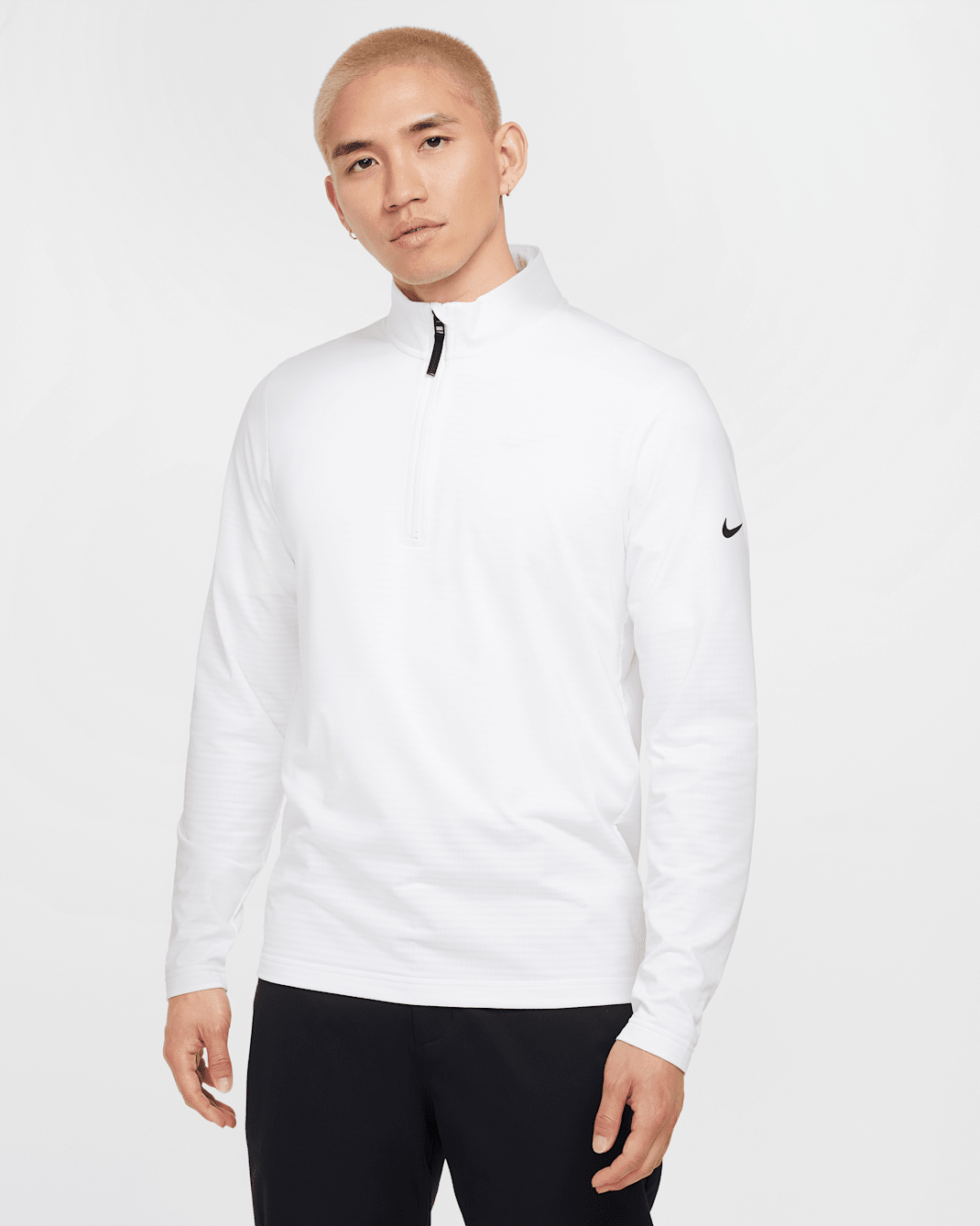 Nike Victory Men's Dri-FIT 1/2-Zip Golf Top - White/Black
