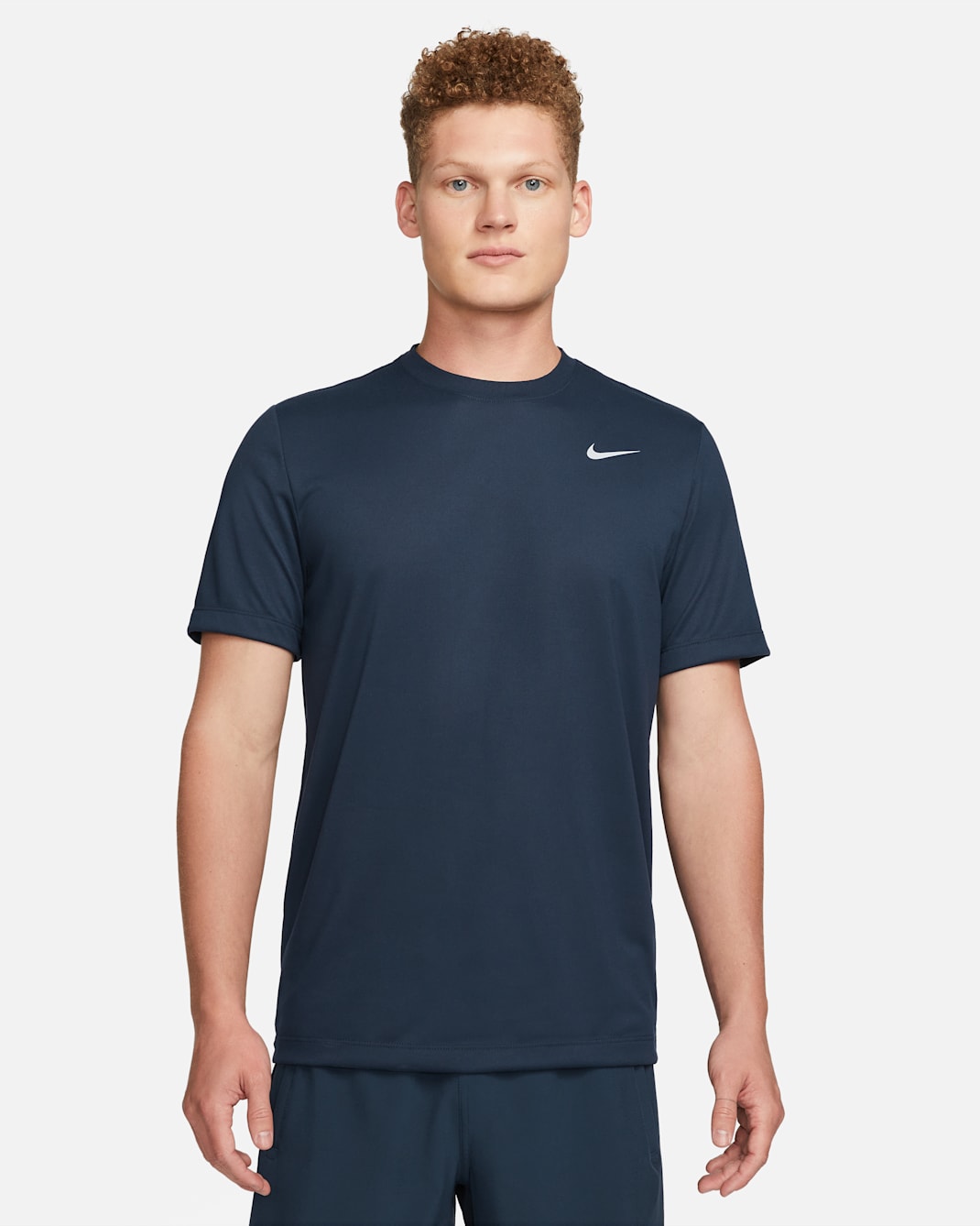 Nike Dri-FIT Legend Men's Fitness T-Shirt - Obsidian/Matte Silver