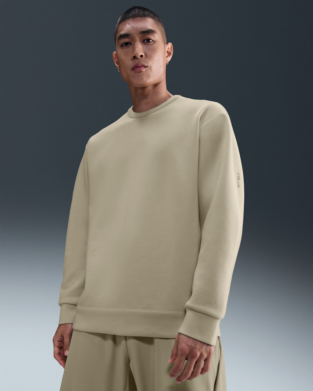 Nike 24.7 ImpossiblySoft Men's Dri-FIT Crew - Desert Khaki/Khaki