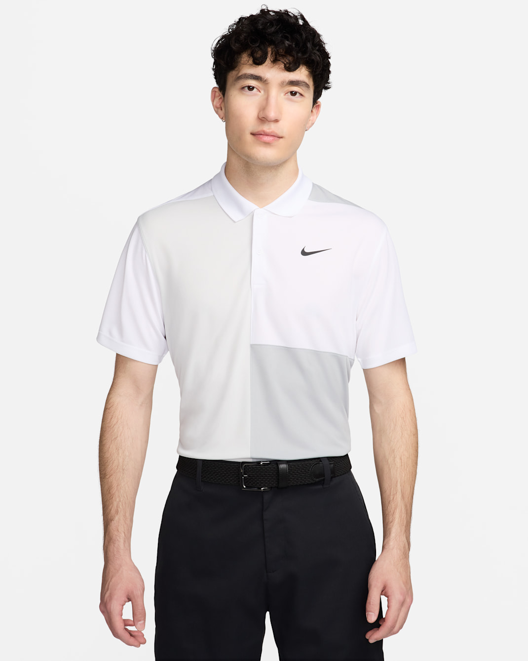 Nike Victory+ Men's Dri-FIT Golf Polo - White/Light Smoke Grey/Photon Dust/Black