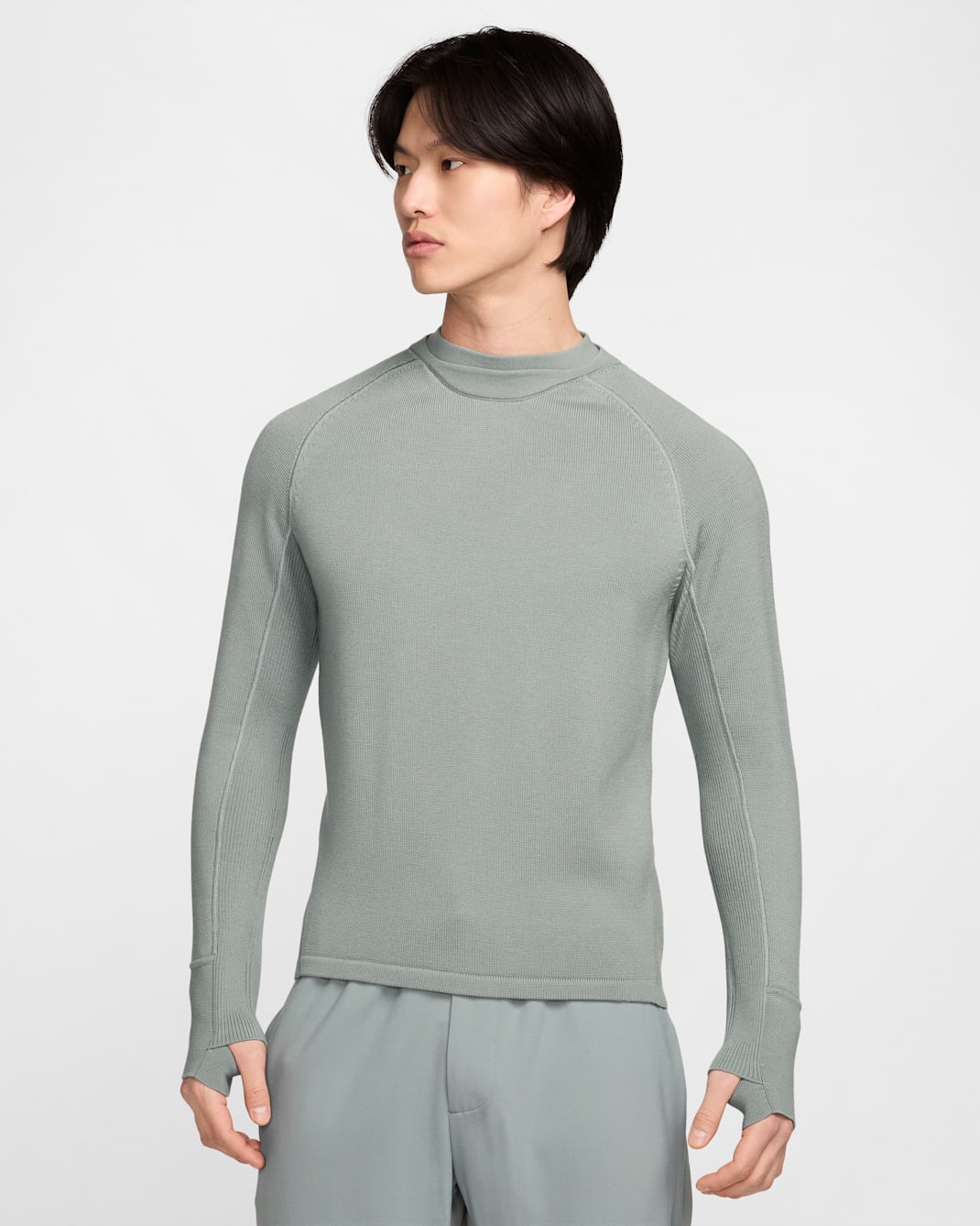 Nike Every Stitch Considered Men's Long-Sleeve Computational Knit Top - Mica Green