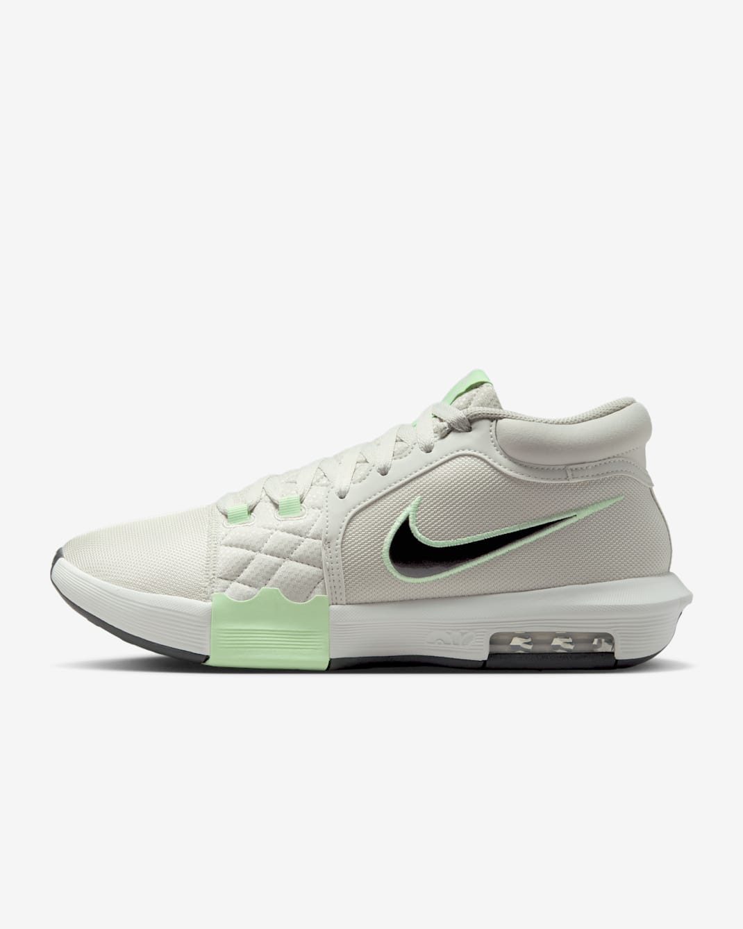 LeBron Witness VIII Basketball Shoes - Light Bone/Vapor Green/Swan/Anthracite