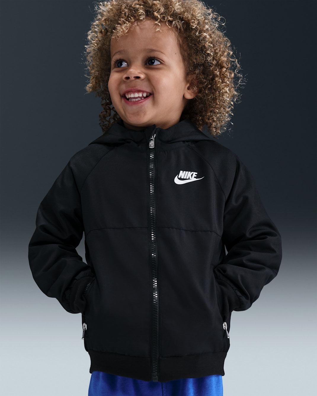 Rompevientos con paneles infantil Nike - Negro