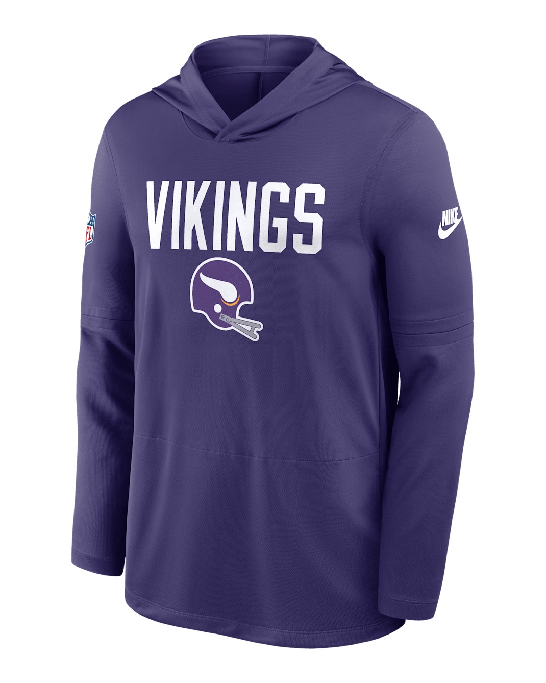 Minnesota Vikings Pass Accuracy Men's Nike Dri-FIT NFL Long-Sleeve Hooded Top - Purple