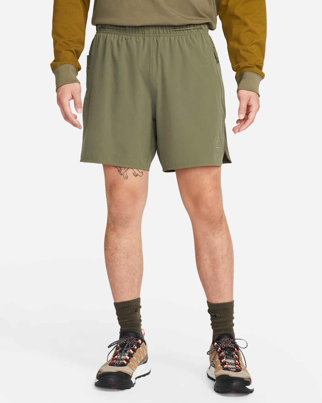 Nike ACG Dri-FIT 'New Sands' Men's Shorts - Medium Olive/Pilgrim/Khaki
