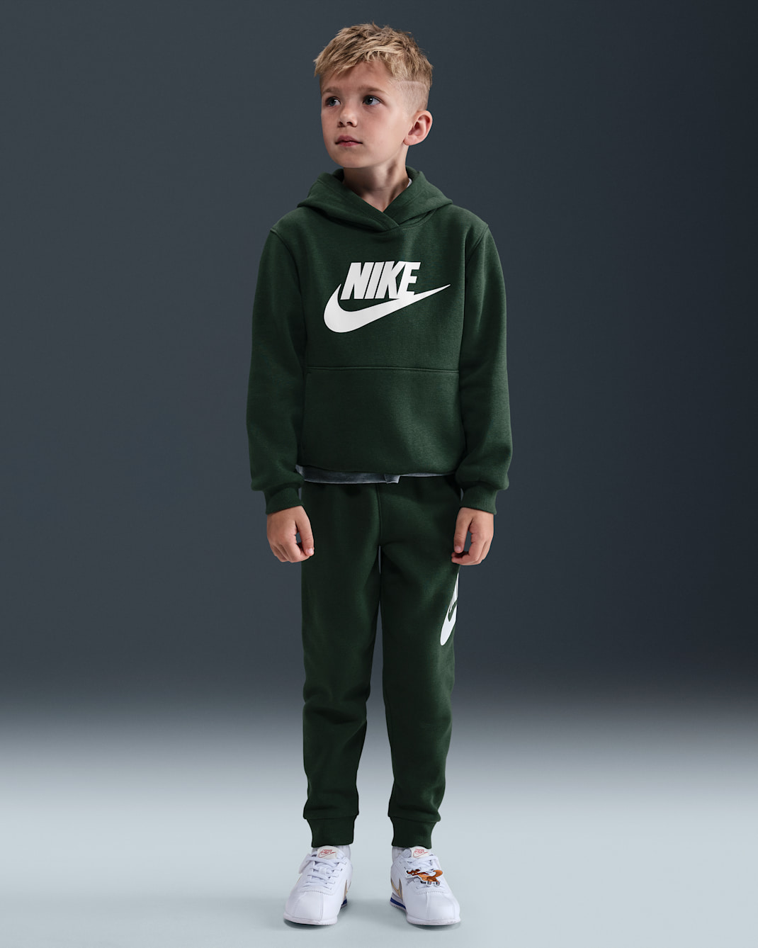 Nike Sportswear Club Fleece Little Kids' Hoodie Set - Fir