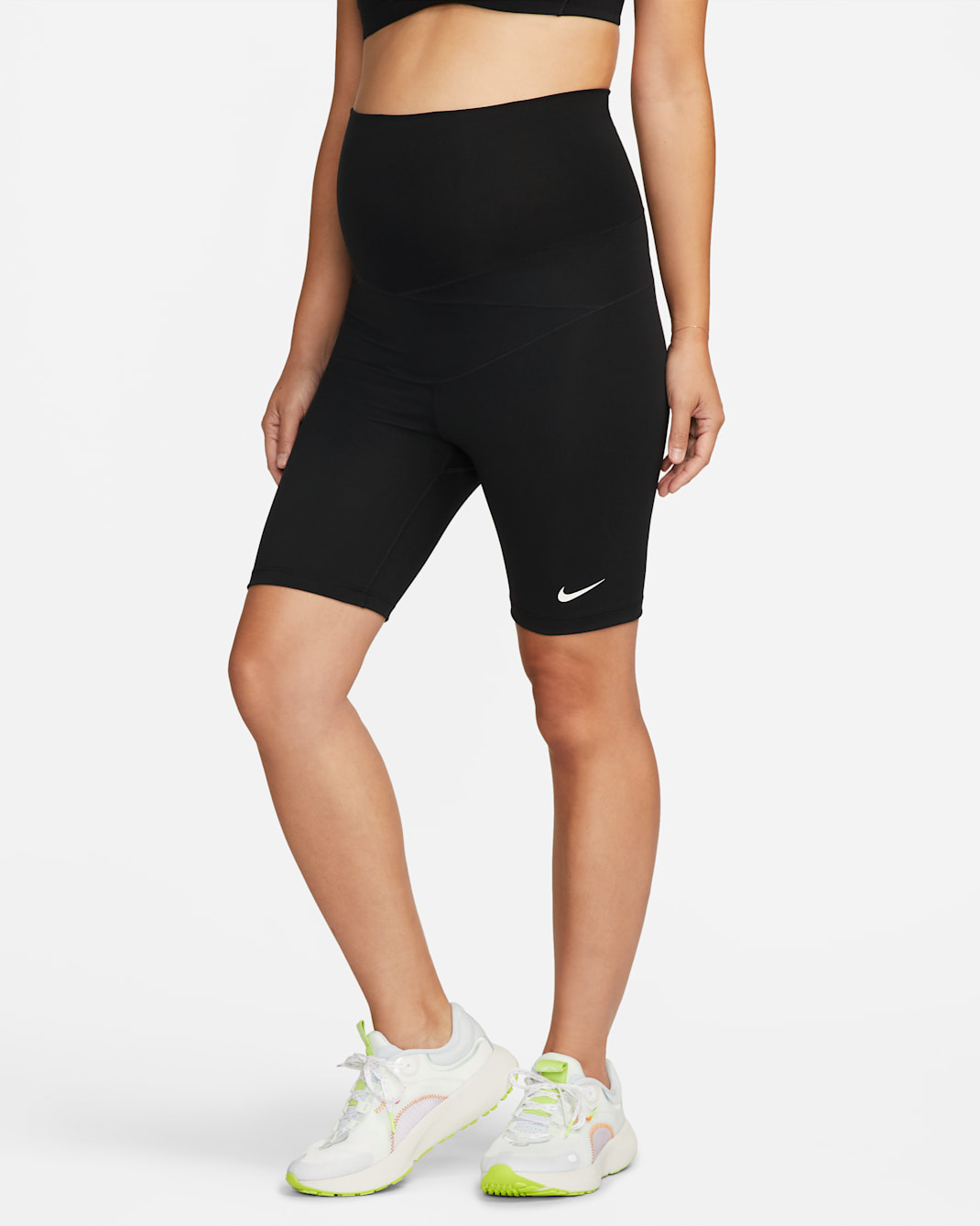 Nike One (M) Women's 18cm (approx.) Maternity Shorts - Black/White