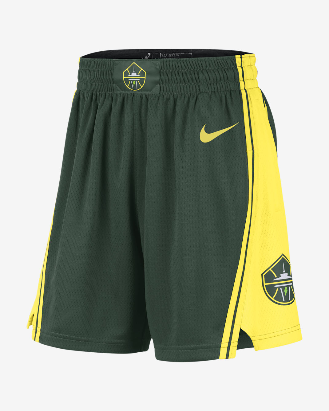 Seattle Storm 2025 Explorer Edition Women's Nike Dri-FIT WNBA Victory Shorts - Fir/Yellow Strike/Yellow Strike