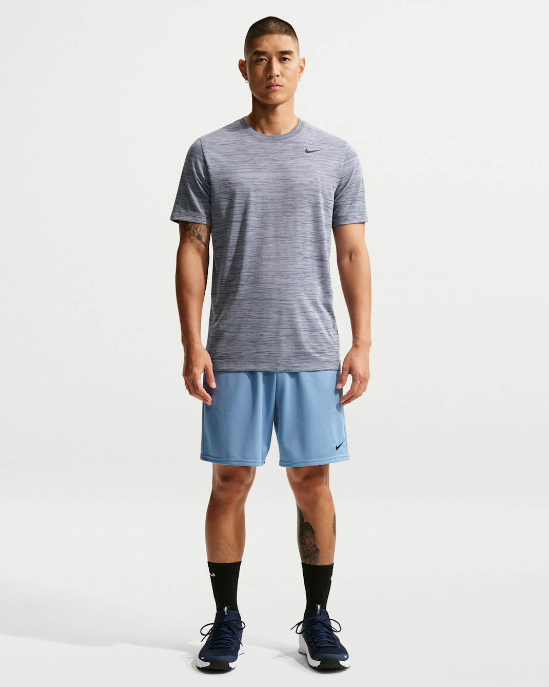 ナイキ フレックス メンズ Dri-FIT 23cm トレーニングショートパンツ - ワークブルー/ブラック