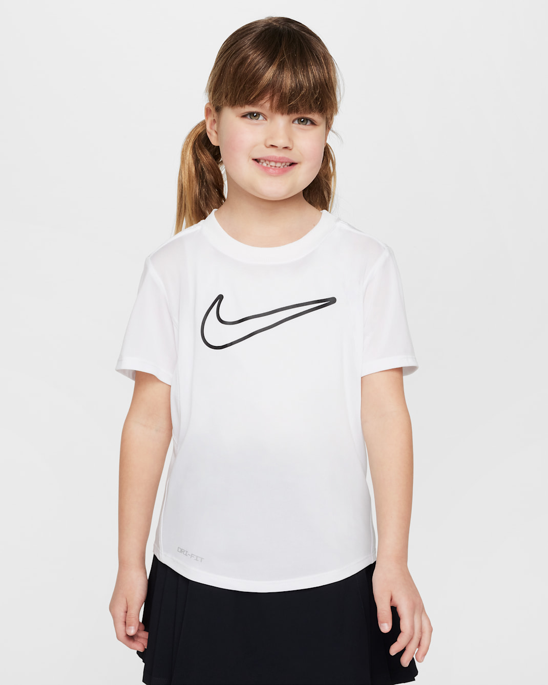 Nike Dri-FIT Little Kids' Graphic T-Shirt - White