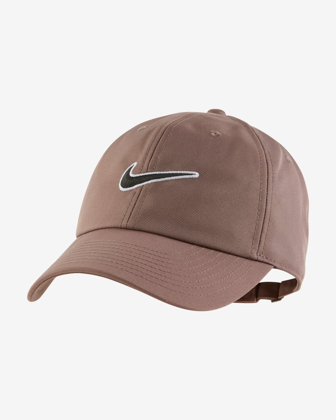 หมวกแก๊ป Swoosh ไร้โครง Nike Club - Plum Eclipse/ดำ