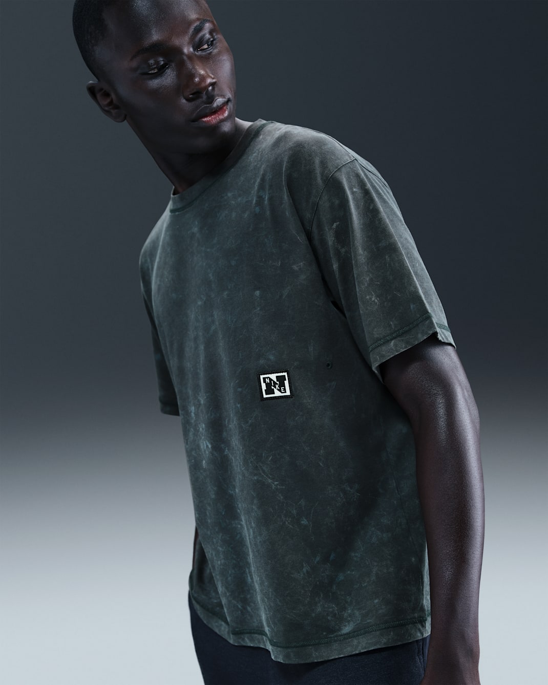 Ανδρική κοντομάνικη μπλούζα προπόνησης Dri-FIT Nike Gym Heritage - Seaweed/Seaweed