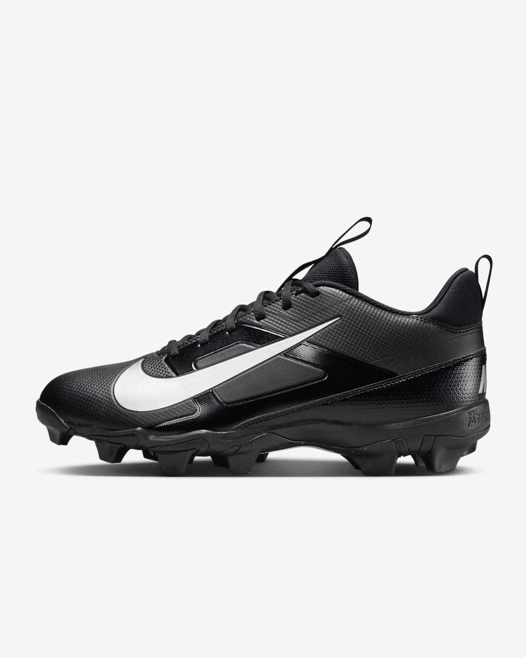 Nike Alpha Menace 4 Shark Football Cleats (Wide) - Black/Metallic Silver