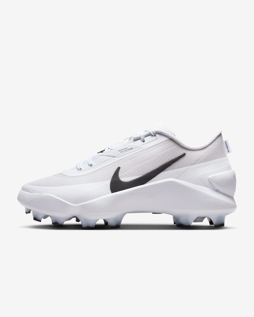 Nike Diamond Showcase MCS Baseball Cleats - White/Black