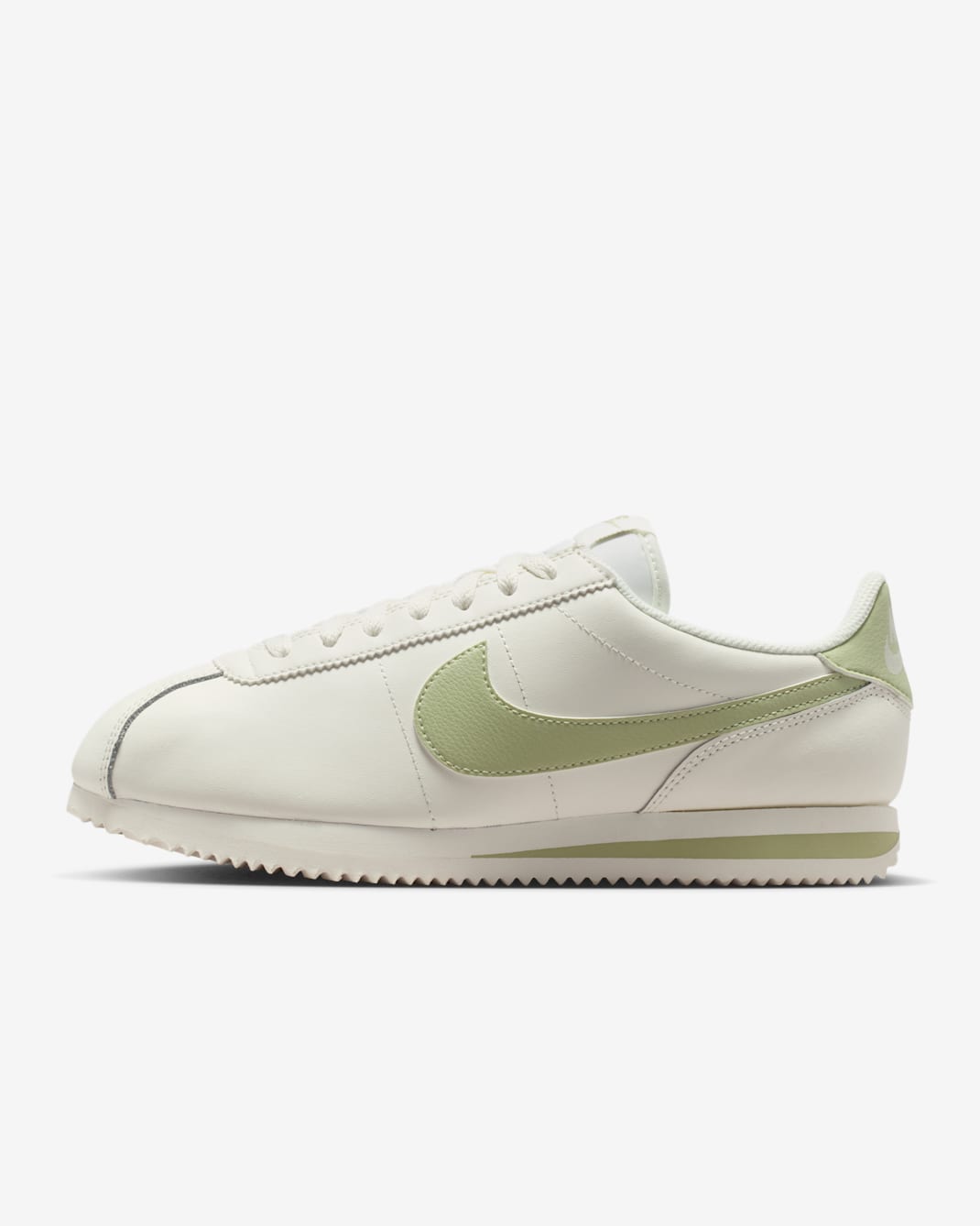 Nike Cortez Leather Women's Shoes - Sail/Olive Aura