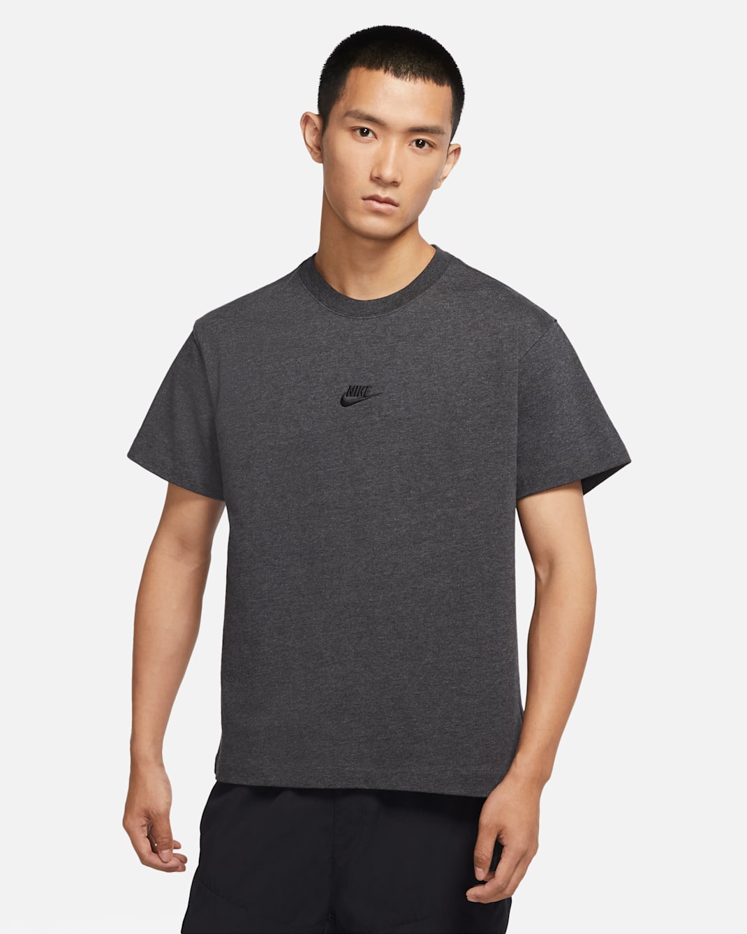 Nike Sportswear Premium Essentials Men's T-Shirt - Medium Ash/Heather/Black