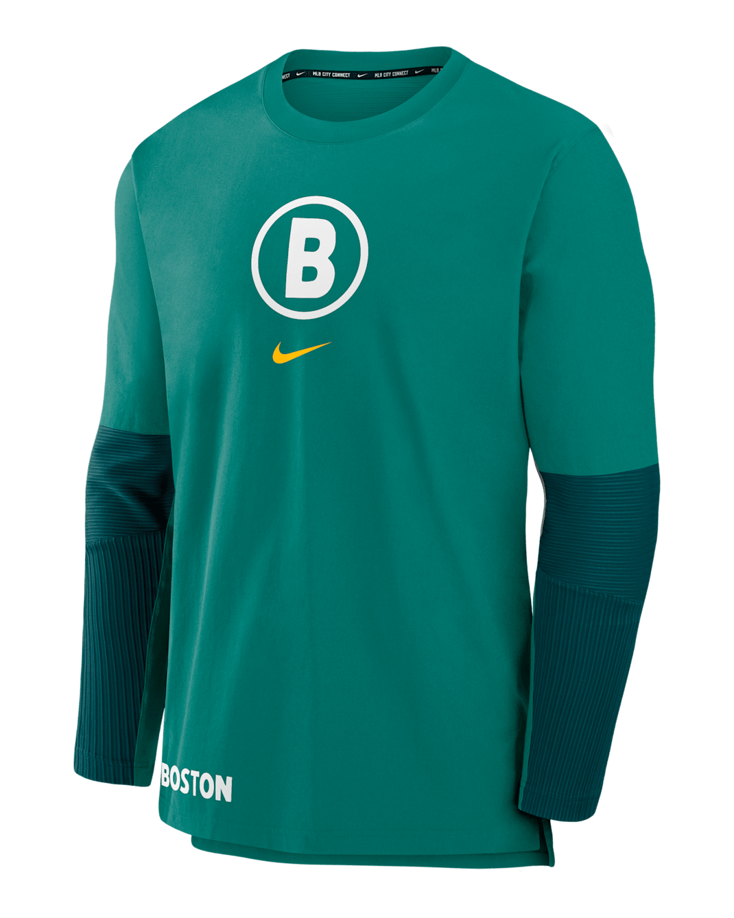 Chamarra sin cierre Nike Dri-FIT de la MLB para hombre Boston Red Sox Authentic Collection City Connect Player - Azul
