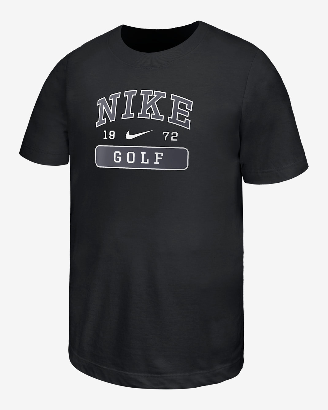 Playera de golf de manga corta para niño talla grande Nike - Negro
