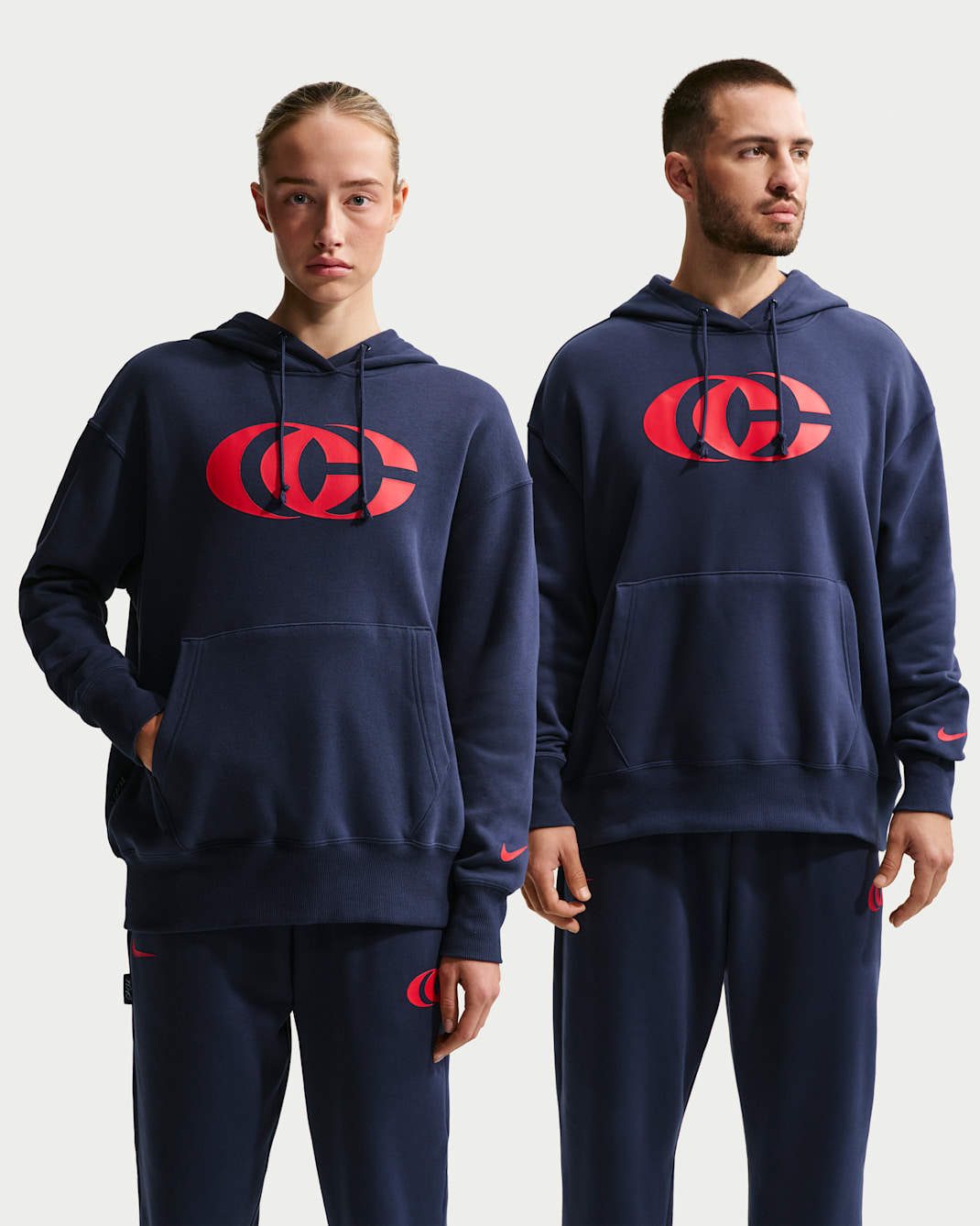 Caitlin Clark Nike Basketball Phoenix Fleece Pullover Hoodie - Midnight Navy/University Red/University Red