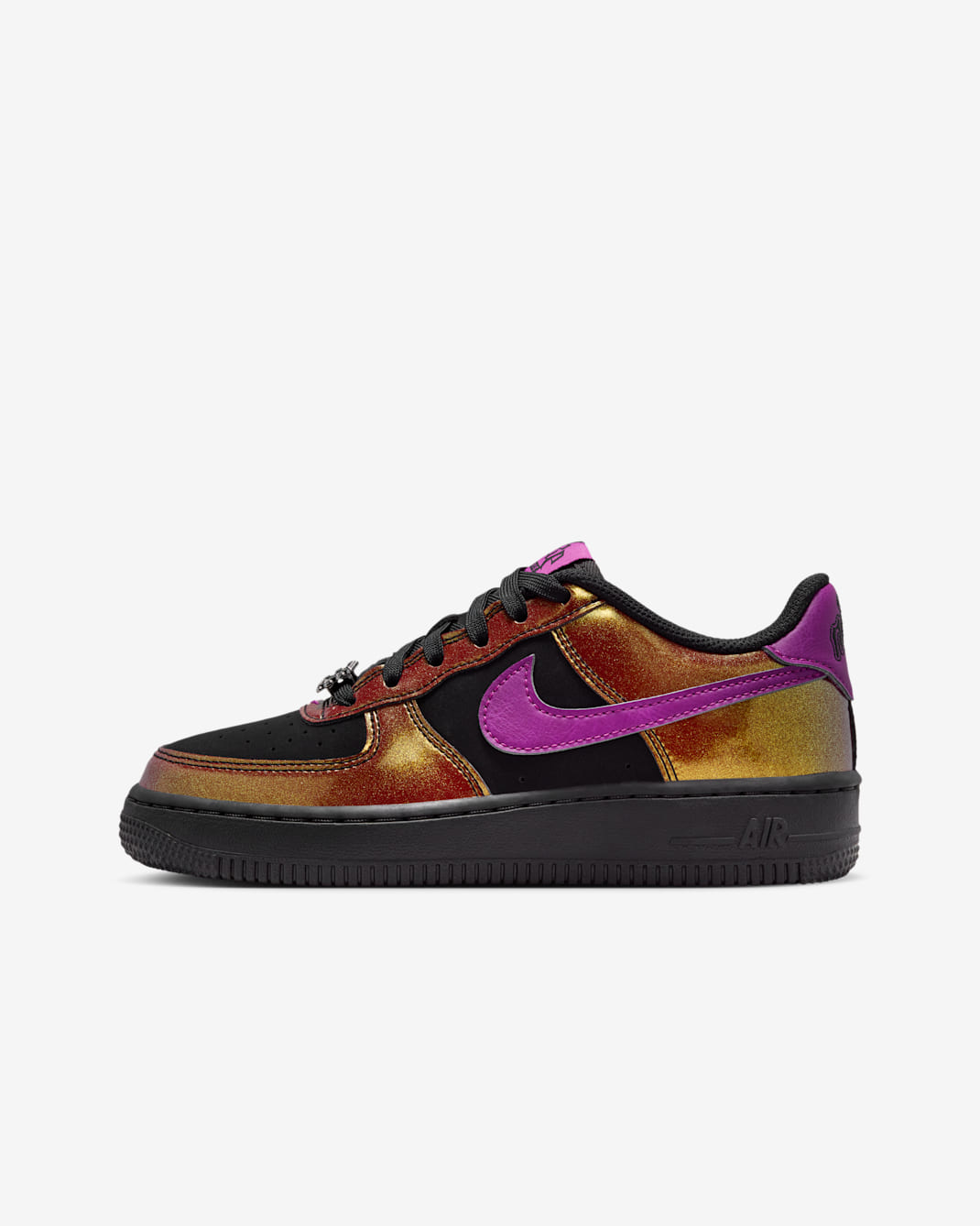 Nike Air Force 1 LV8 Big Kids' Shoes - Black/Bold Berry