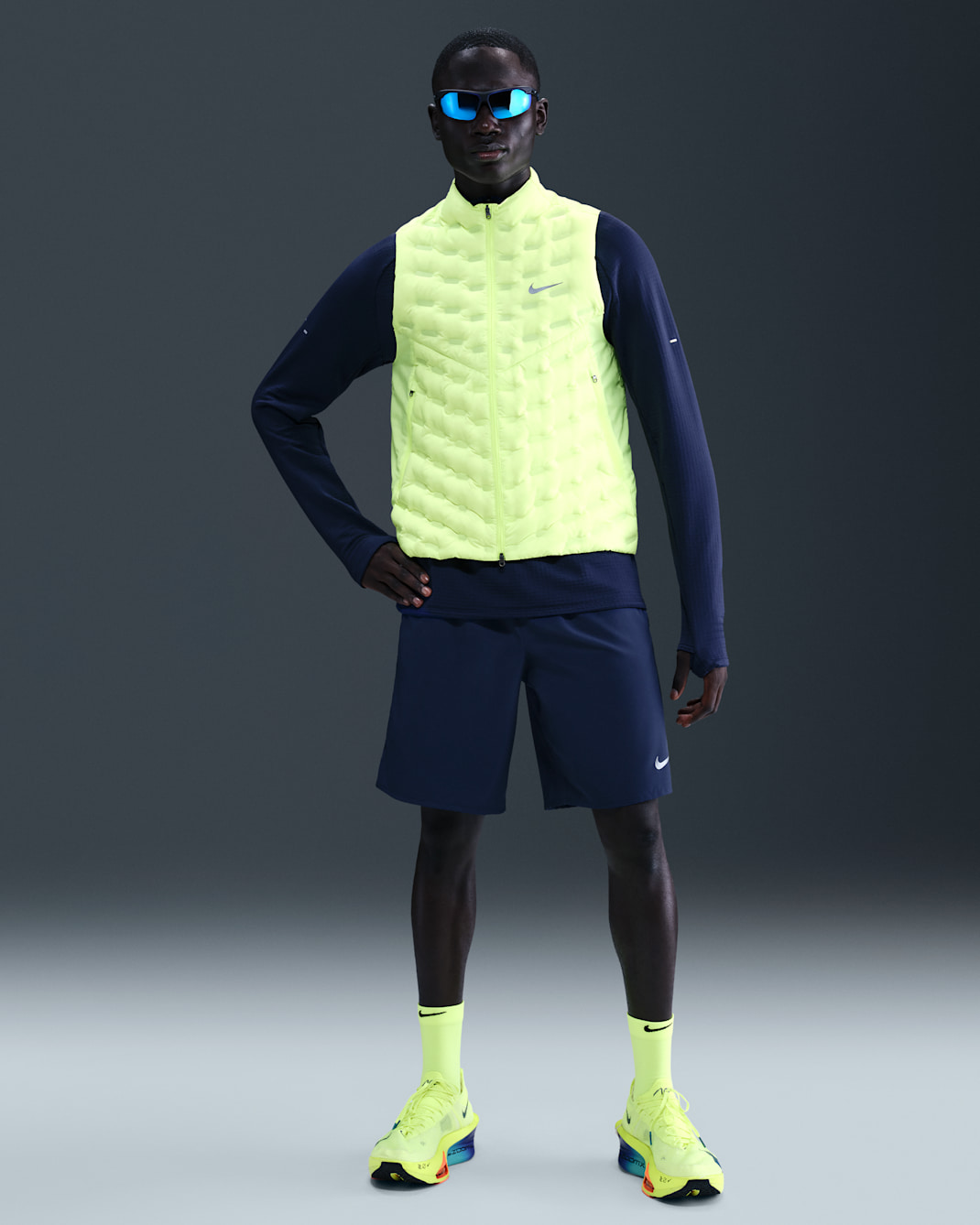 Nike Challenger Men's Dri-FIT 23cm (approx.) Unlined Versatile Shorts - Blue Void/Blue Void/Black