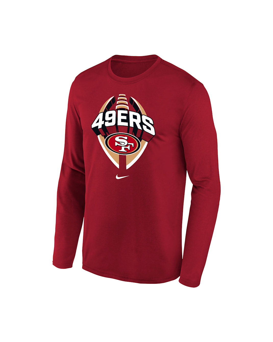 San Francisco 49ers Legend Icon Big Kids' Nike Dri-FIT NFL Long-Sleeve T-Shirt - Scarlet