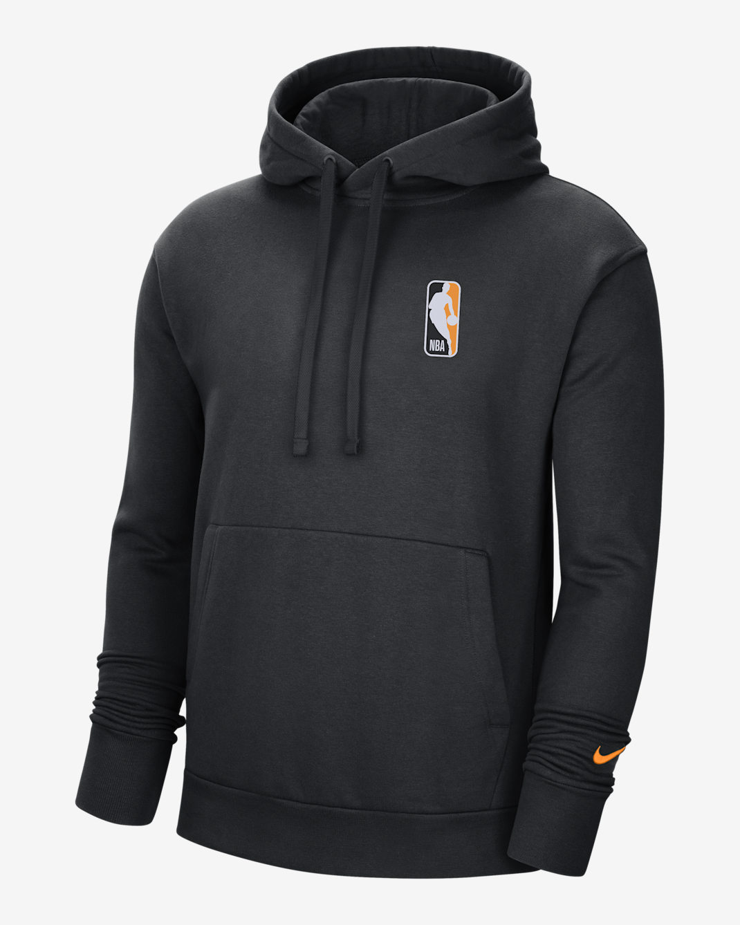 Team 31 Essential Men's Nike NBA Pullover Hoodie - Black/Kumquat