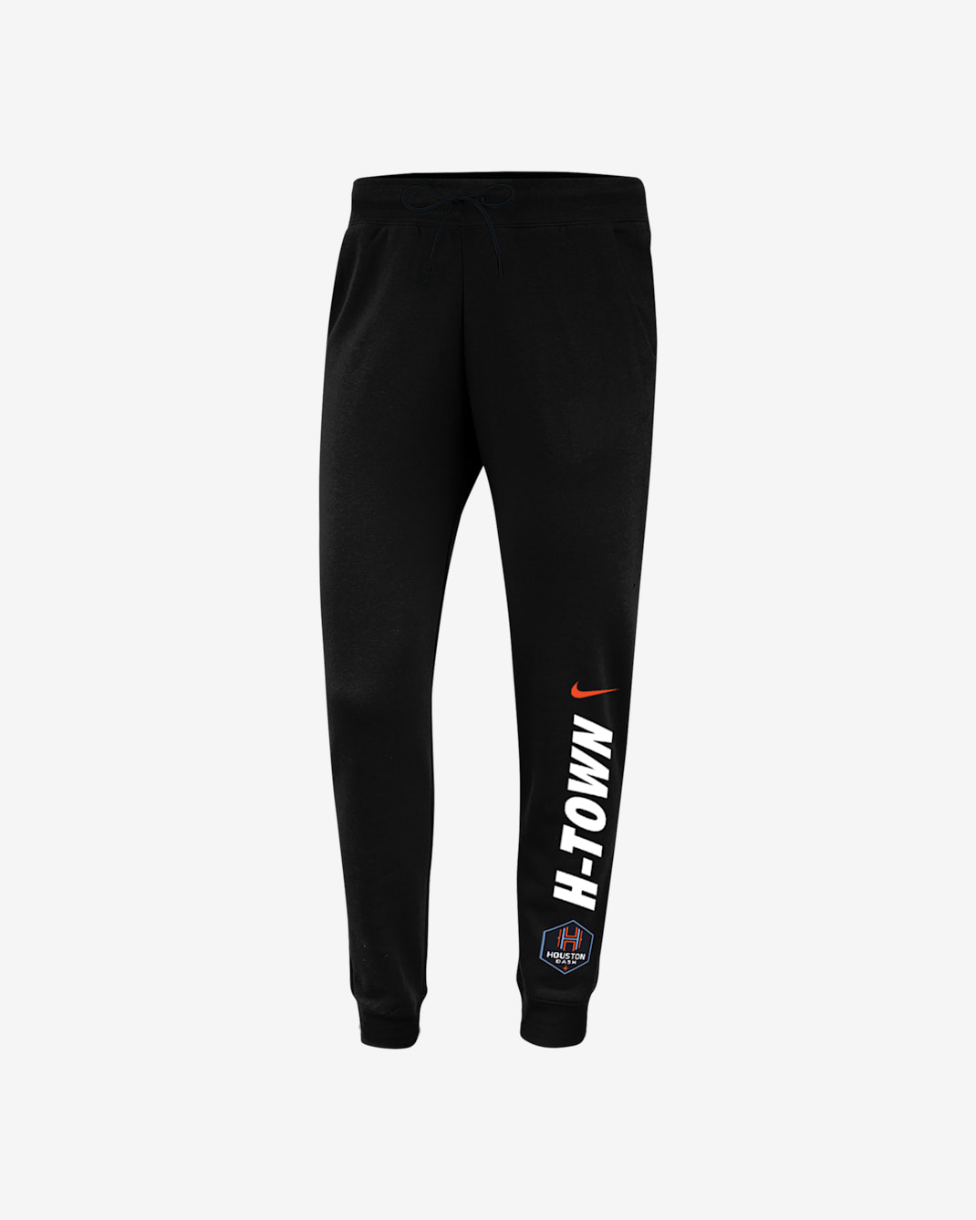 Joggers universitarios de fútbol de tejido Fleece para mujer Houston Dash - Negro