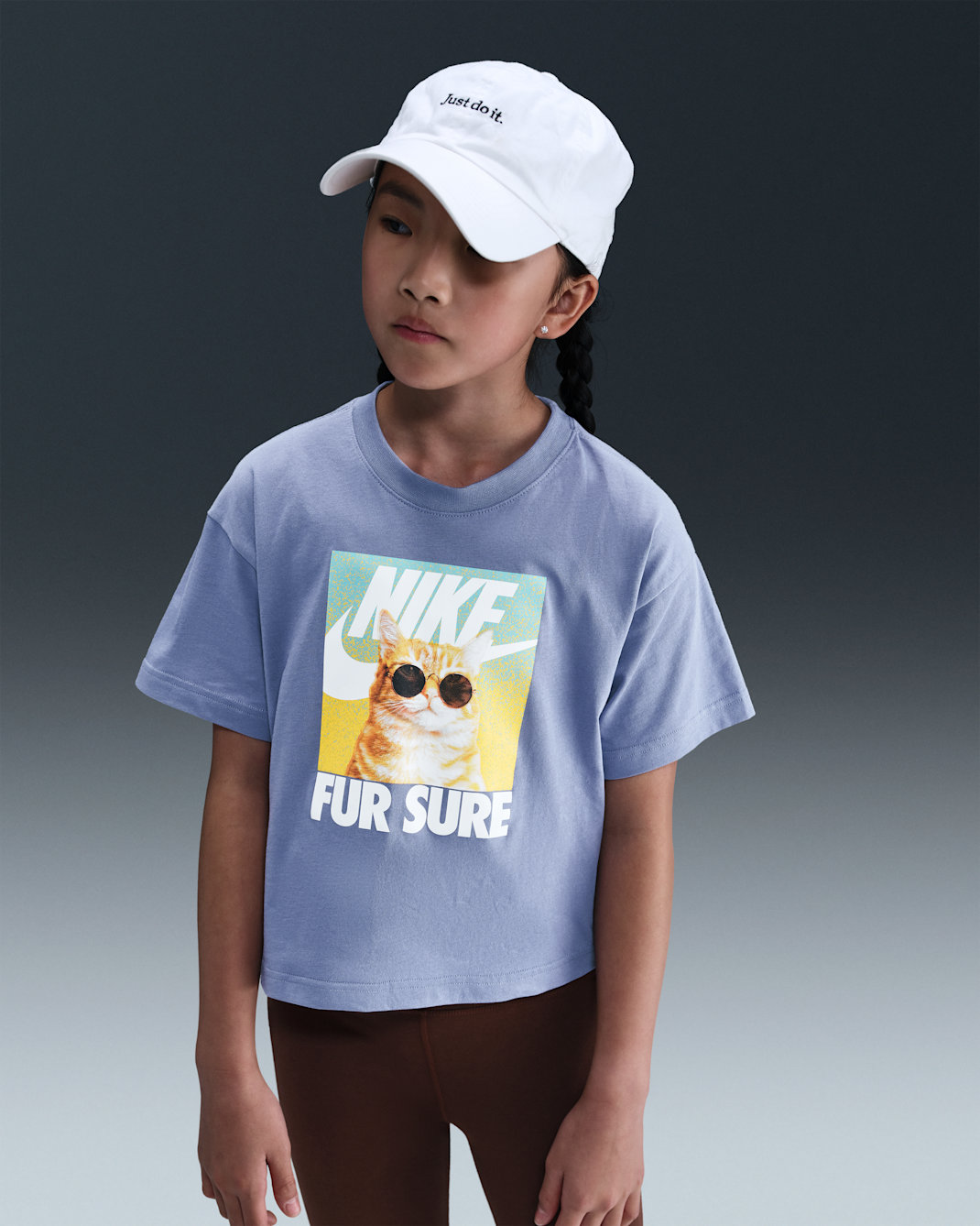 Nike Sportswear Big Kids' (Girls') T-Shirt - World Indigo
