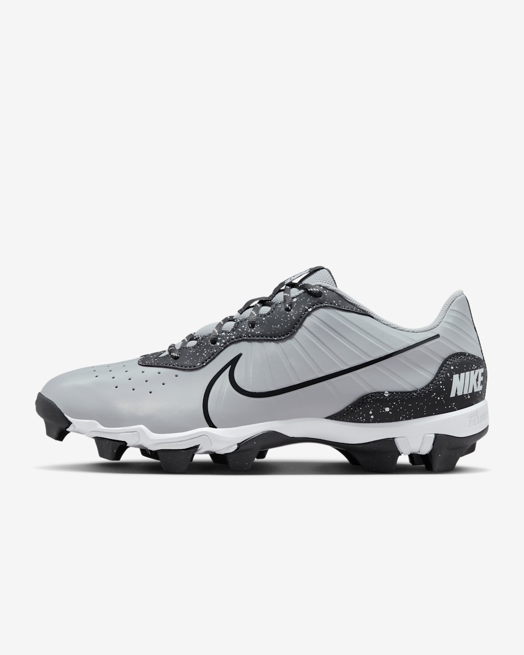 Nike Alpha Huarache 4 Keystone Men's Baseball Cleats - Wolf Grey/White/Dark Smoke Grey