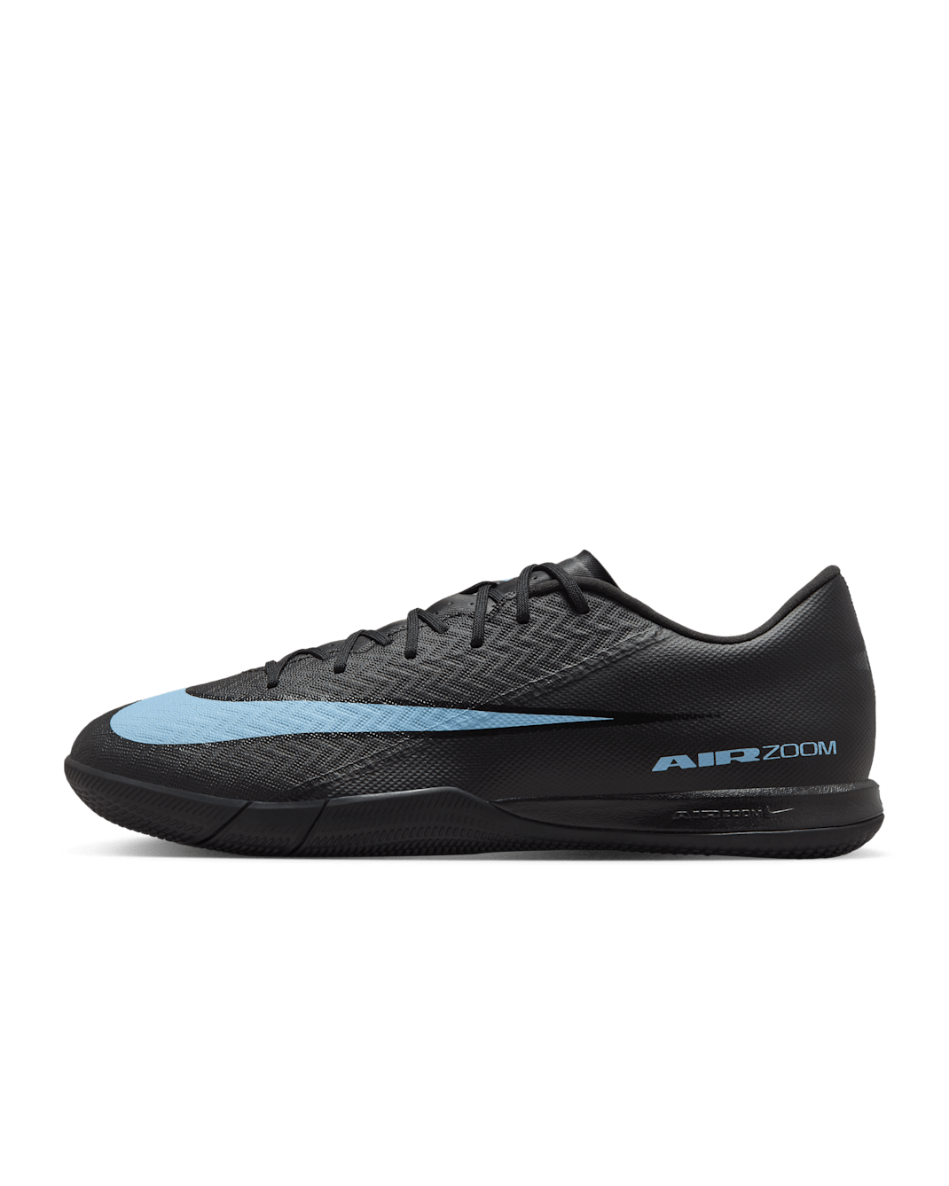 Nike Mercurial Vapor 16 Academy Düşük Bilekli Kapalı Saha/Salon Kramponu - Siyah/Ice Blue