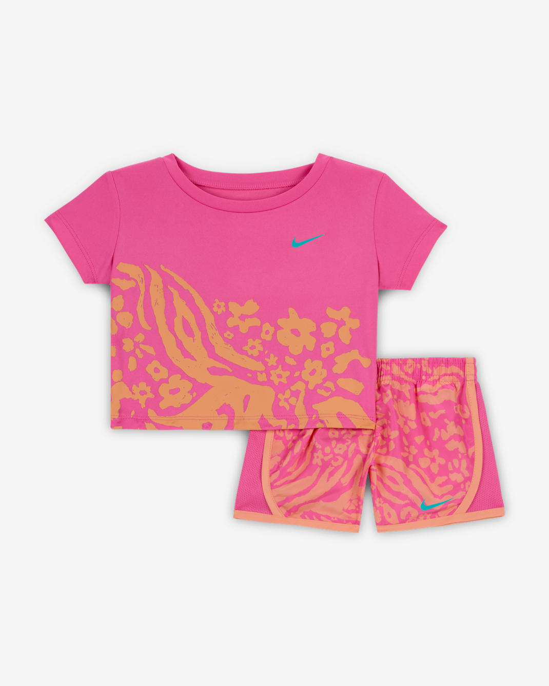 Nike Dri-FIT Baby (12-24M) Wild Flower 2-Piece Tempo Set - Playful Pink