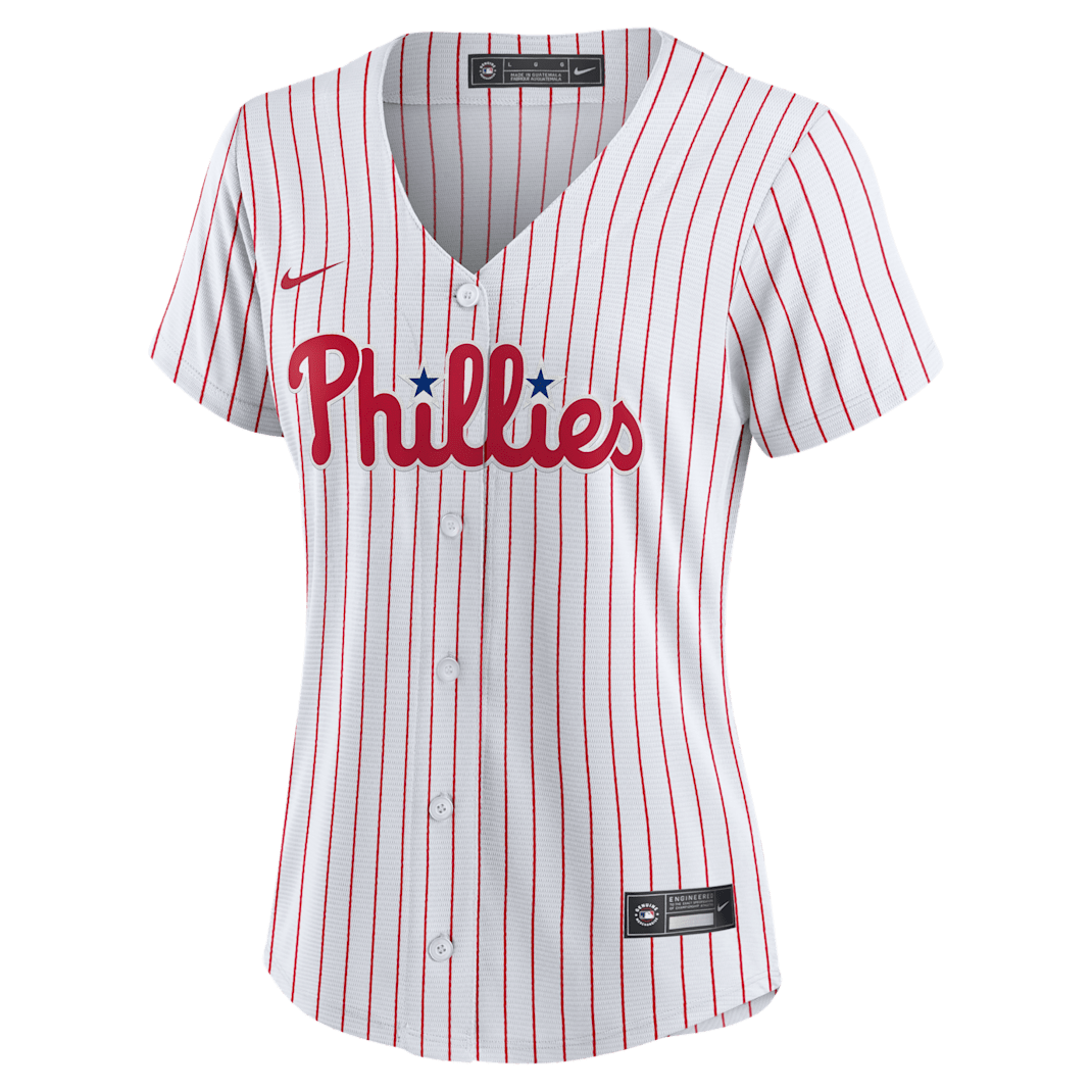 Camiseta de béisbol Replica para mujer MLB Philadelphia Phillies (Bryce Harper) - Blanco