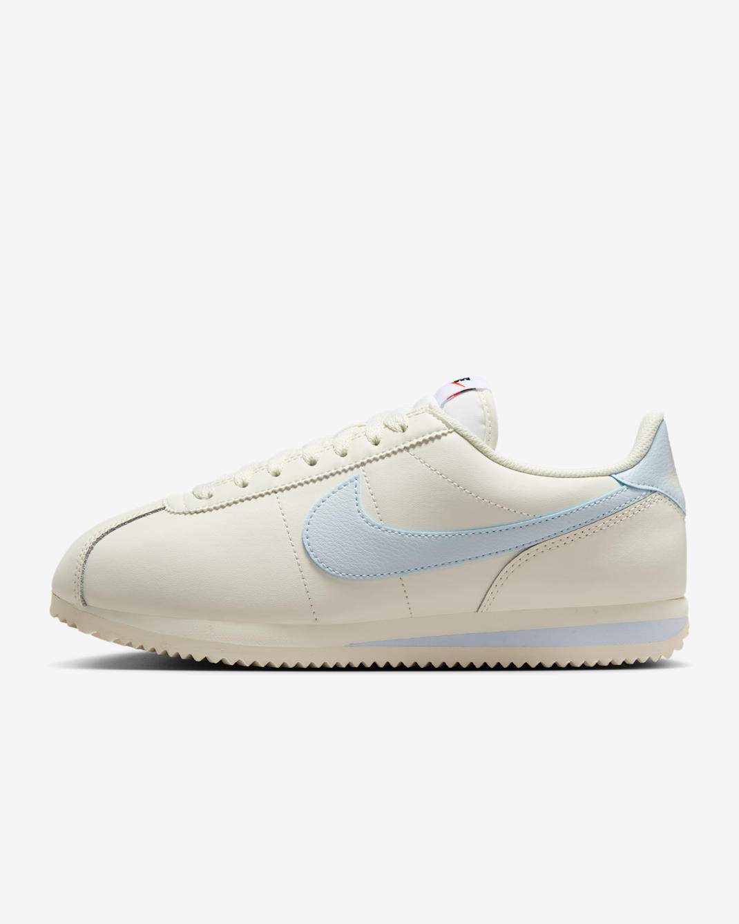 Nike Cortez 皮革女鞋 - Sail/Blue Tint