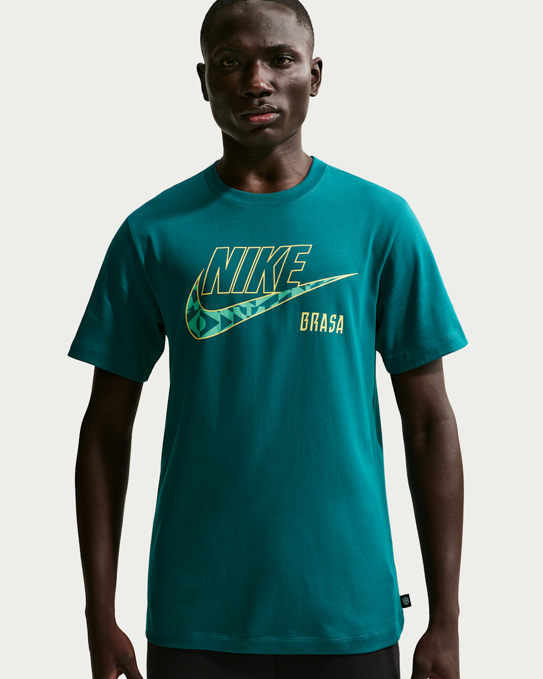 Brazil Men's Nike Soccer T-Shirt - Geode Teal