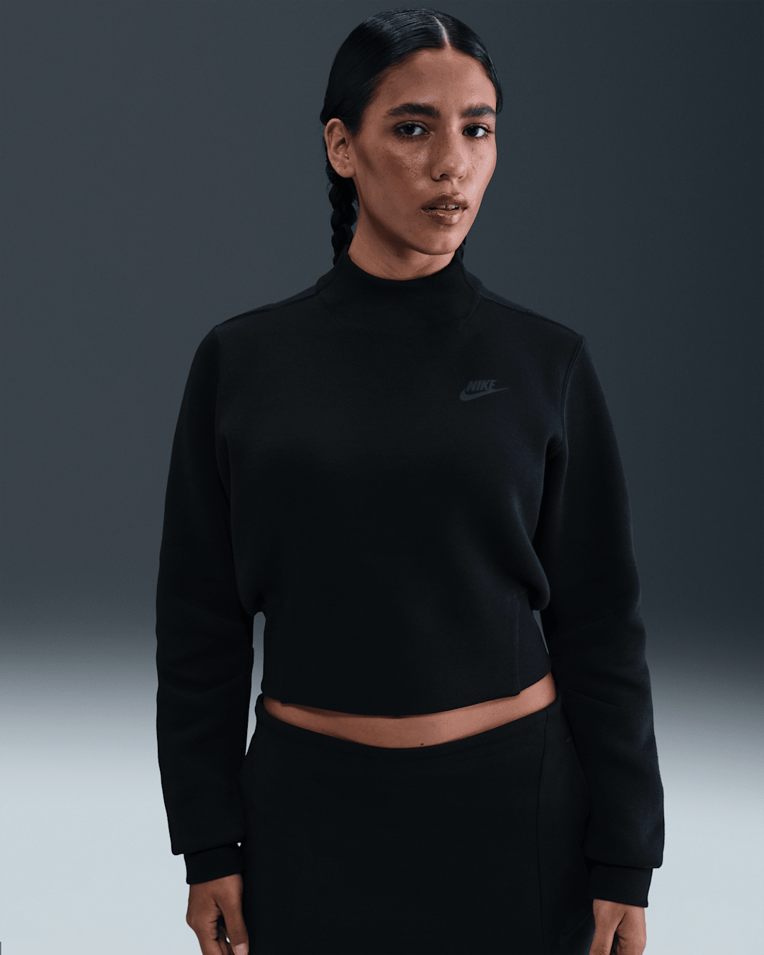 Nike Tech Women's Fleece Crew - Black/Black