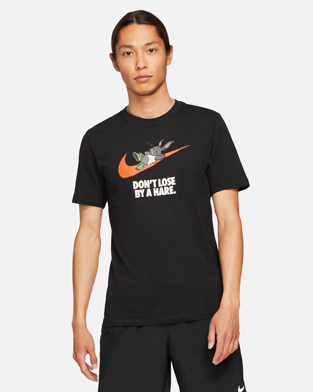 Nike Dri-FIT 'Hare' Men's Running T-Shirt - Black