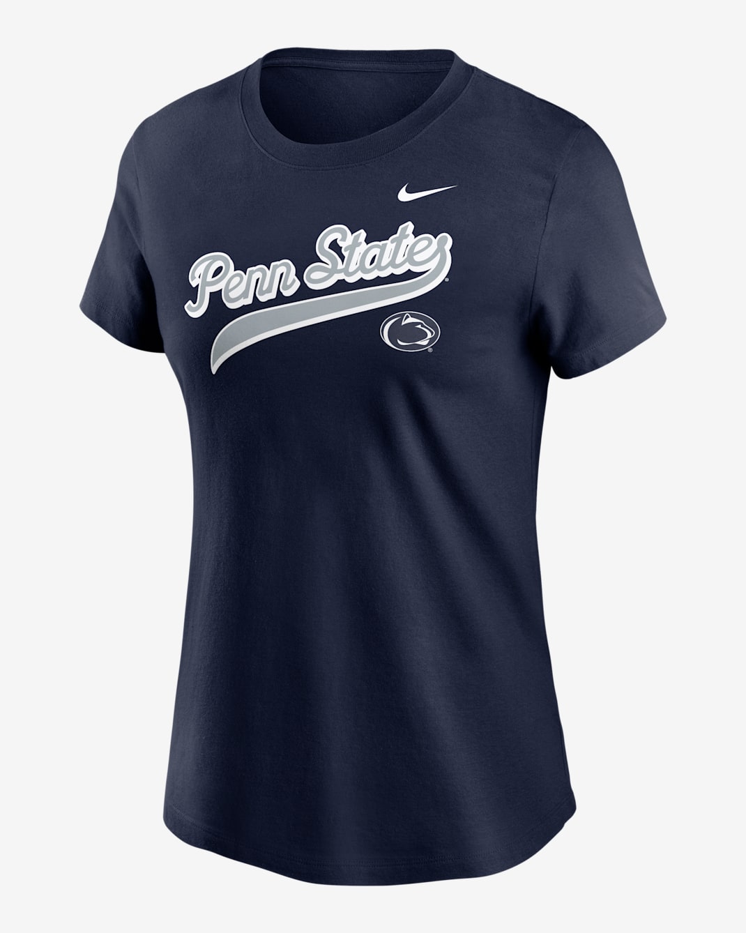 Penn State Athletic Prep Arch Local Script Women's Nike College T-Shirt - Navy