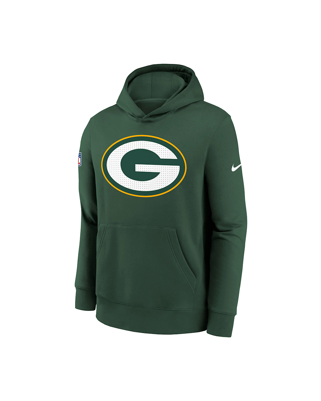 Green Bay Packers Sideline Club Big Kids' Nike NFL Pullover Hoodie - Green