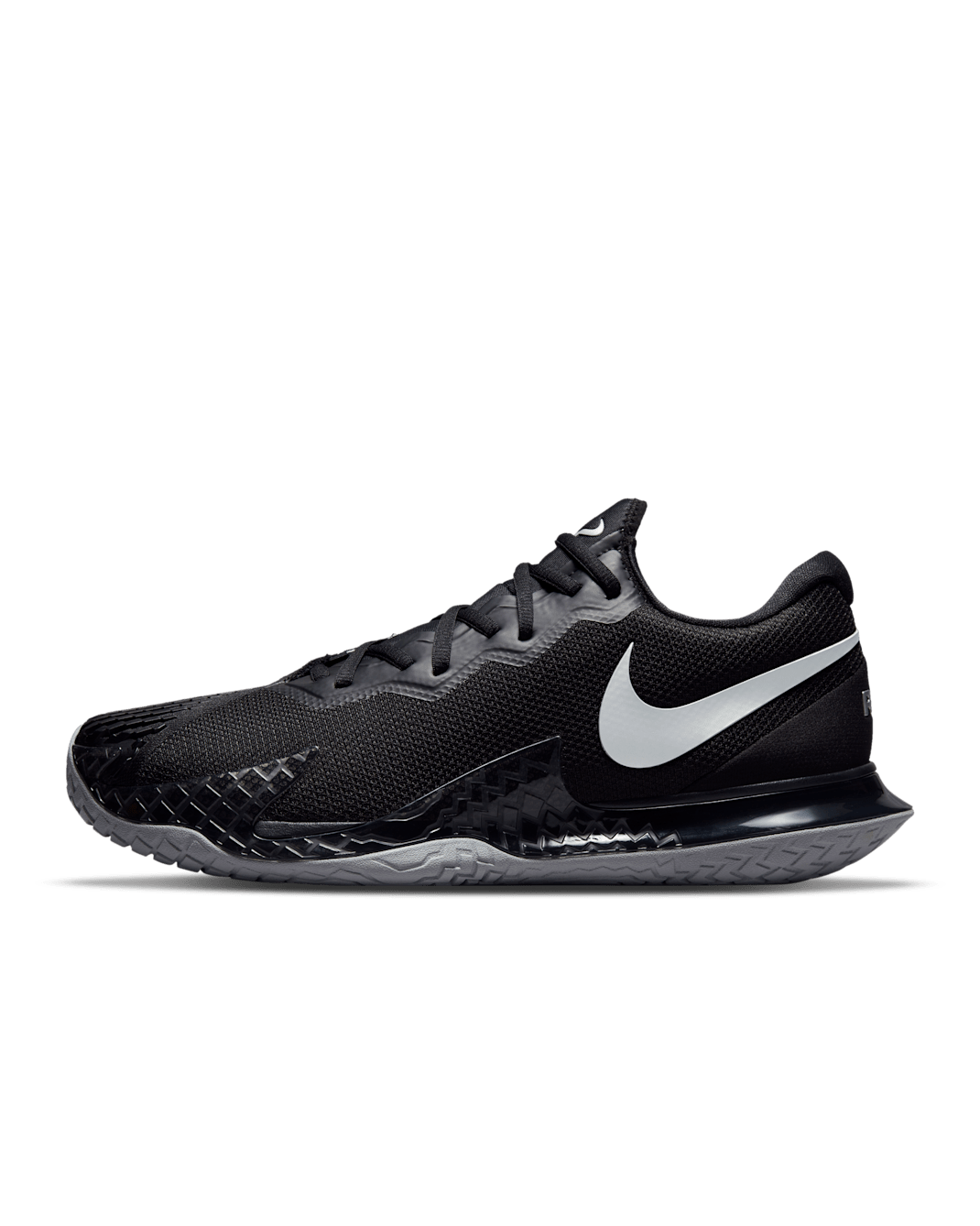 NikeCourt Zoom Vapor Cage 4 Rafa Men's Hard Court Tennis Shoes - Black/Metallic Silver