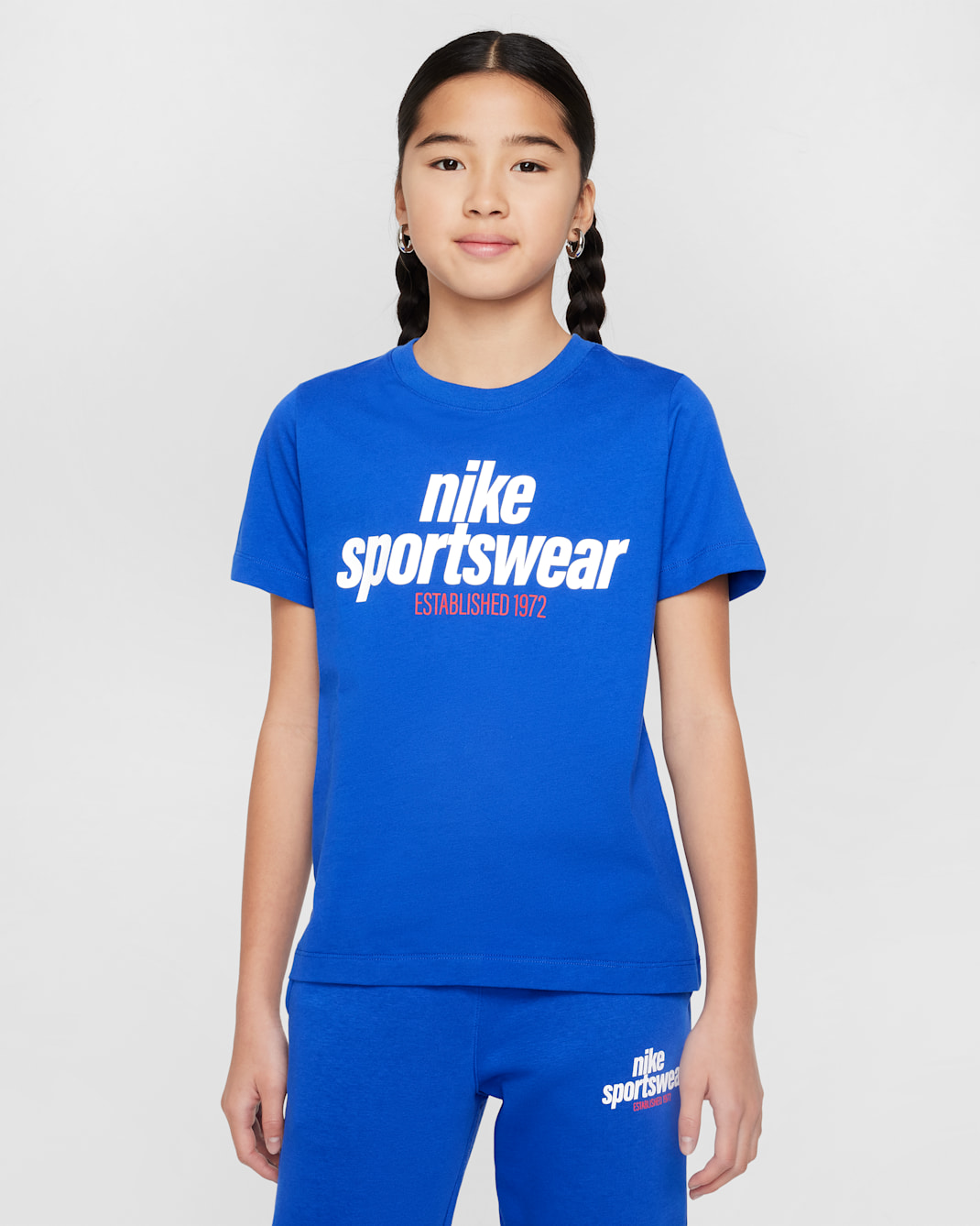 Nike Sportswear Playera para niños talla grande - Royal juego